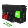 Green Cell® 2000W/4000W Invertitore Onda Pura DC 12V AC 230V Convertitore di tensione - OUTLET
