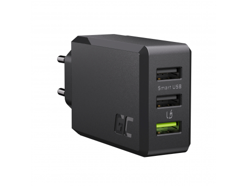 Green Cell Caricabatterie USB 30W GC ChargeSource 3 con Ultra Charge e Smart Charge - 3x USB-A OUTLET
