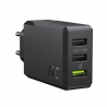 Green Cell Caricabatterie USB 30W GC ChargeSource 3 con Ultra Charge e Smart Charge - 3x USB-A OUTLET