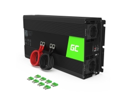 Green Cell® Convertitore di tensione Inverter DC 12V a AC 230V 1500W/3000W Onda Sinusoidale Pura - OUTLET