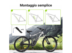 Green Cell® E-Bike Akku 36V 10.4Ah Li-Ion Down Tube Batterie mit Ladegerät