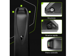Green Cell® E-Bike Akku 36V 10.4Ah Li-Ion Down Tube Batterie mit Ladegerät