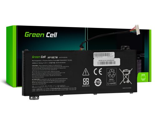 Green Cell Batteria AP18E7M AP18E8M per Acer Nitro AN515-44 AN515-45 AN515-54 AN515-55 AN515-57 AN515-58 AN517-51