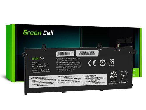 Green Cell Batteria L18C3P71 L18C3P72 L18L3P73 L18M3P73 L18M3P74 per Lenovo ThinkPad T490 T495 P43s P14s T14 Gen 1 2