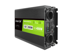 Green Cell Convertitore di tensione PowerInverter LCD 12 V 2000 W/4000 W Onda sinusoidale pura con display