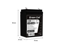 AGM Battery Lead Acid 12V 2.8Ah Maintenance Free Green Cell for gravity and alarm