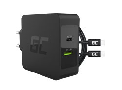Green Cell 45 W USB-C PD Caricabatterie con cavo USB C e ulteriore Collegamento USB