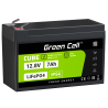 Green Cell CUBE LiFePO4 Batteria 7Ah 12.8V 89.6Wh LFP al litio 12V per UPS, Giocattolo allarme, CCTV Telecomunicazioni