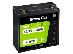 Green Cell CUBE LiFePO4 Batteria 20Ah 12.8V 256Wh LFP al litio 12V per Trattori, Tosaerba e veicoli Elettrici, Sedia a rotelle