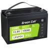 Green Cell CUBE LiFePO4 Batteria 100Ah 12.8V 1280Wh LFP al litio 12V per Impianto Fotovoltaico, Barca a motore, Campeggio Marina