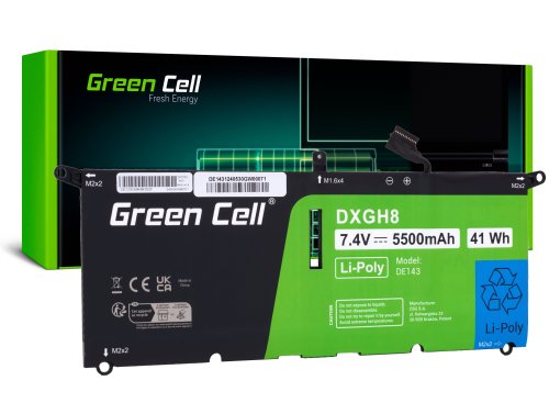 Green Cell Batteria DXGH8 per Dell XPS 13 9370 9380 Dell Inspiron 13 3301 5390 7390 Dell Vostro 13 5390