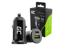 Green Cell Caricabatterie USB-C/USB per auto PowerRide Nano38, 38W Total Presa, PD 3.0 Ricarica rapida