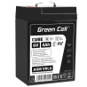 Green Cell CUBE AGM IP54 Batteria 6V 4Ah accumulatore sigillata giocattoli per bambini Installazioni di allarme