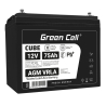 Green Cell CUBE AGM IP54 Batteria 12V 75Ah accumulatore sigillata fotovoltaico Barca sedia a rotelle Solari Camper