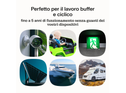 Green Cell CUBE AGM IP54 Batteria 12V 90Ah accumulatore sigillata fotovoltaico Barca sedia a rotelle Solari Camper