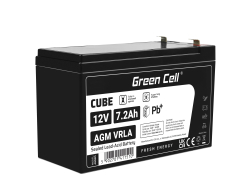 Green Cell® Batteria AGM 12V 7.2Ah accumulatore sigillata giocattoli per bambini Installazioni di allarme