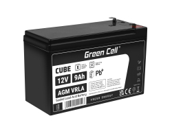 Green Cell® Batteria AGM 12V 9Ah accumulatore sigillata per UPS USV Batteria tampone Riserva la batteria