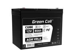 Green Cell® AGM batteria 12V 80Ah VRLA batteria piombo-acido esente da manutenzione per yacht barche a vela solare camper case