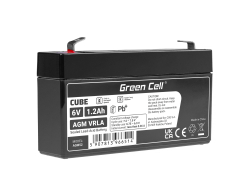 Green Cell® Batteria AGM 12V 1.2Ah accumulatore sigillata giocattoli per bambini Installazioni di allarme