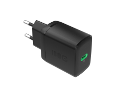 Greencell PowerSource Solo30 Caricatore USB C Nera Caricabatterie 30W Power Delivery