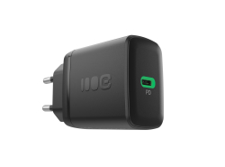 Greencell PowerSource Solo30 Caricatore USB C Nera Caricabatterie 30W Power Delivery