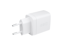 Greencell PowerSource Duo30 Caricatore USB/USB-C Bianco Caricabatterie 30W Power Delivery