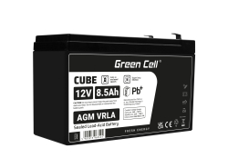 Green Cell® Batteria AGM 12V 8.5Ah accumulatore sigillata giocattoli per bambini Installazioni di allarme