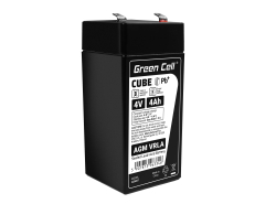 AGM Battery al piombo 4V 4Ah Ricaricabile Green Cell per registratori di cassa e bilance