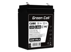 Green Cell® Batteria AGM 12V 2.8Ah accumulatore sigillata giocattoli per bambini Installazioni di allarme