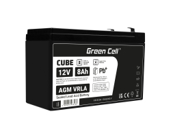 Green Cell® Batteria AGM 12V 8Ah accumulatore sigillata giocattoli per bambini Installazioni di allarme