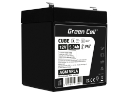 Green Cell® Batteria AGM 12V 5.3Ah accumulatore sigillata giocattoli per bambini Installazioni di allarme