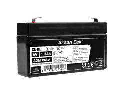 Green Cell® Batteria AGM 6V 1.3Ah accumulatore sigillata giocattoli per bambini Installazioni di allarme