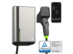 Green Cell GC HabuDen Wallbox 11kW 22kW 32A 7,5m Cavo Tipo 2 Stazione di ricarica per auto elettriche con App GC Bluetooth WiFi