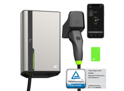 Green Cell GC HabuDen Wallbox 11kW 22kW 32A 7,5m NFC Cavo Tipo 2 Stazione di ricarica per auto elettriche con App GC BT WiFi