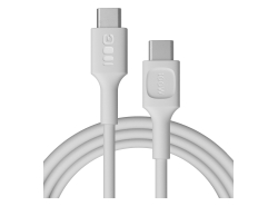 Cavo USB-C 2m 100W Greencell PowerFlex Ricarica Rapida PD Snow White
