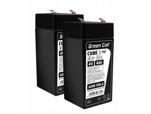 2x Batteria AGM 4V 4Ah accumulatore sigillata giocattoli per bambini Installazioni di allarme