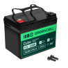 Green Cell Cube AGM VRLA IP54 12V 33Ah batteria senza manutenzione per tosaerba, scooter, barche, carrozzine