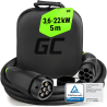 GC Snap Tipo 2 Cavo EV 11kW / 22kW 5m per Tesla Model 3 S X Y, Fiat 500e, Peugeot e-208, Renault ZOE, Smart ForTwo, Kia EV6