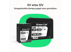 Green Cell ® Batteria al Gel AGM 12V 18Ah