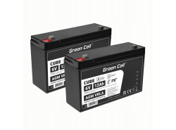Green Cell® Batteria AGM 6V 12Ah accumulatore sigillata giocattoli per bambini Installazioni di allarme