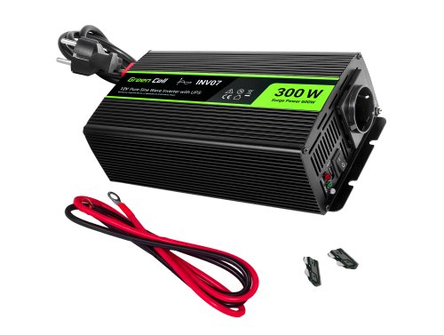 Green Cell convertitore modalità UPS 12V a 230V 300W/600W Inverter sinusoide pura - OUTLET