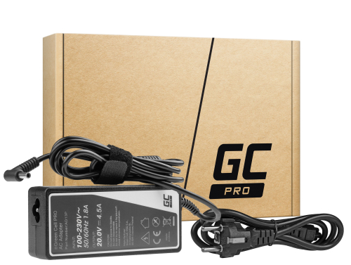 Alimentatore Caricabatterie Green Cell PRO 20V 4.5A 90W per Lenovo B570 B570e G550 G570 G580 G770 G780 IdeaPad Z500 - OUTLET