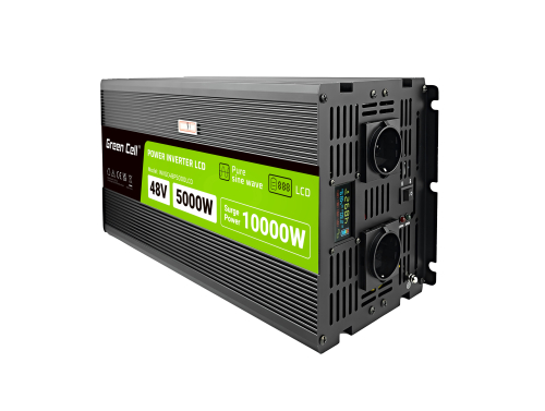 Inverter GC PowerInverter LCD 48 V 5000W/10000W da auto con display - onda pura - OUTLET