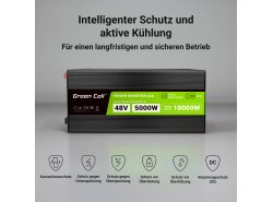 Green Cell® 500W/1000W Invertitore Onda Pura DC 12V AC 230V Convertitore di tensione
