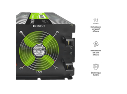 Green Cell® 500W/1000W Invertitore Onda Pura DC 12V AC 230V Convertitore di tensione