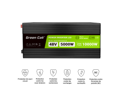 Green Cell® 500W/1000W Invertitore Onda Pura DC 12V AC 230V Convertitore di tensione