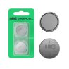 Greencell Blister 2x batteria litio CR2032 3V 220mAh pastigliale per chiavi, orologi, telecomandi, bilance