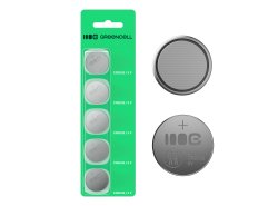 Greencell Blister 5x batteria litio CR2032 3V 220mAh guzikowa per chiave, orologio, telecomando, bilancia