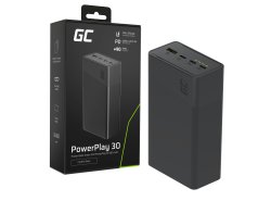 Liahomco Power Bank 16000mAh Nero/Verde – Caricatore Portatile Con Uscite Multiple E Display LED