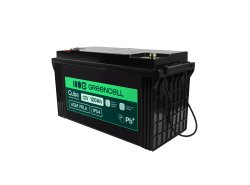 Greencell AGM VRLA 12V 120Ah batteria senza manutenzione per barche fotovoltaico pannelli solari (173x406x233mm)